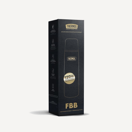Термос Thermos FBB-750 GOLD 0,75L (Black 120th Anniversary Gold; +18h/-24h)